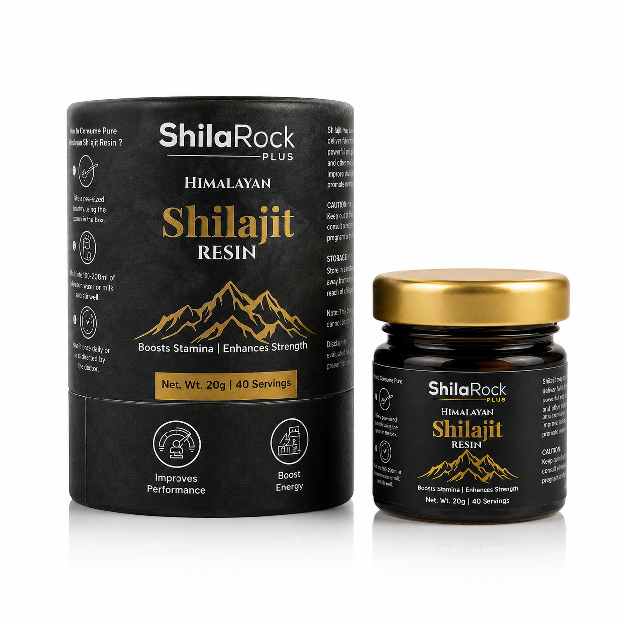 ShilaRockPlus pure shilajit resin
